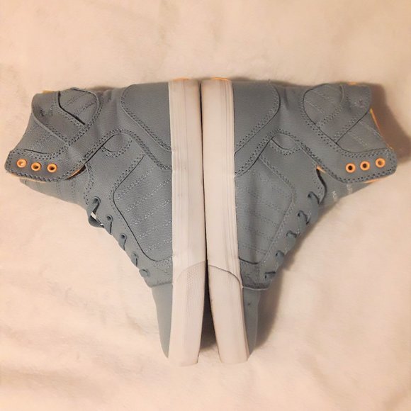 Supra Muska 001 Yellow and Gray High Top Sneakers - Picture 3 of 7